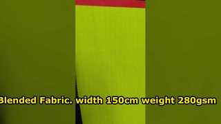 Blended  Fabric. width  150cm  weight  280gsm  60% modacrylic+38%cotton  +2%anti static