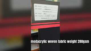modacrylic   woven fabric