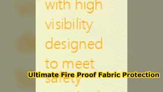 Ultimate Fire Proof Modacrylic Fabric for Industrial Safety