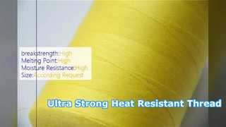 Heavy Duty Para Aramid Sewing Thread Heat Resistant