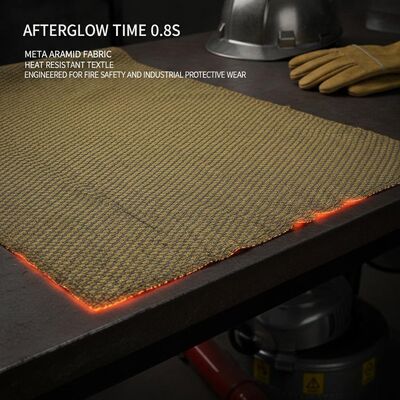 After glow time 0.8s meta aramid fabric heat resistant textile engineered for fire safety and industrial protective wear