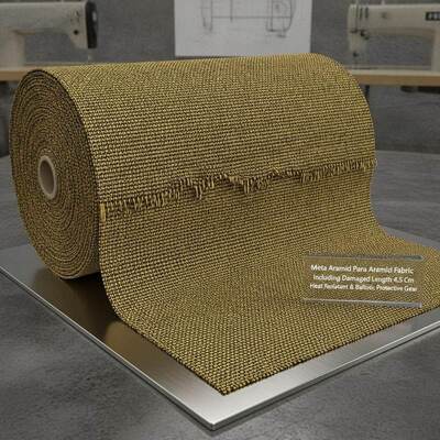 Meta Aramid Para Aramid Fabric Including Damaged Length 4.5 Cm Suitable for Heat Resistant and Ballistic Protective Gear
