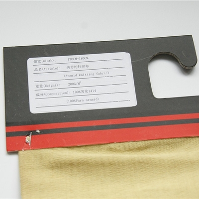 Anti Cut And Fire Resistant Para Aramid Knitted Fabric 0.8mm Thickness