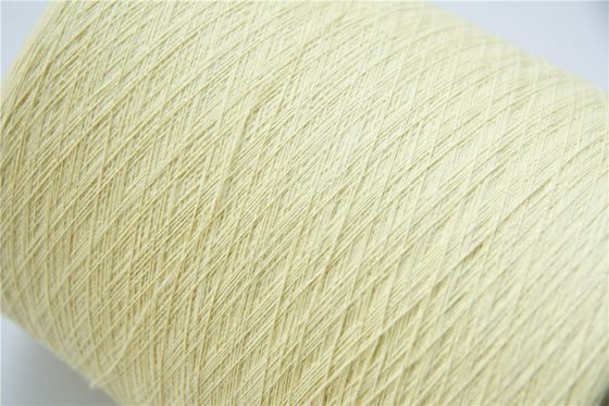 66TEX Para Aramid Fiber Yarn Raw Yellow Ne18/2 For Cut Resistant Gloves