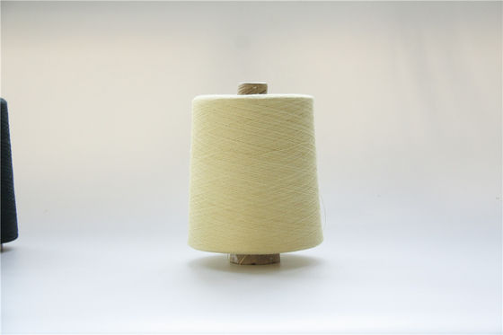 66TEX Para Aramid Fiber Yarn Raw Yellow Ne18/2 For Cut Resistant Gloves