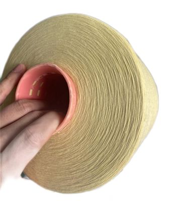 66TEX Para Aramid Fiber Yarn Raw Yellow Ne18/2 For Cut Resistant Gloves
