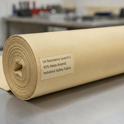 UV Resistance Level 4 to 5 Aramid Babric Consisting of 93 Percent Meta Aramid Suitable for Industrial Safety Applications