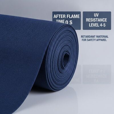 After flame time 0 S Navy Blue Meta Aramid Fabric UV Resistance Level 4 5 Flame Retardant Material for Safety Apparel