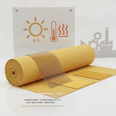 150cm width aramid babric featuring uv resistance level 4 to 5 perfect for protective garments heat insulation and industrial