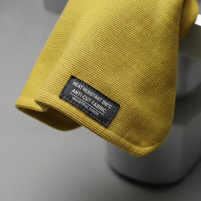 Heat resistant yellow anti cut fabric rated 260 degree engineered for industrial protective gear safety apparel and durable workwear