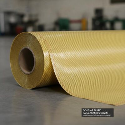Coating Fabric Para Aramid Fabric 260GSM High Flexibility Used in Industrial Protective Gear and Reinforcement Solutions