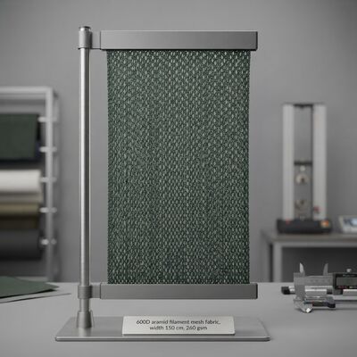 600D Flame Resistant High Tensile Strength Aramid Mesh Fabric for Protective Clothing