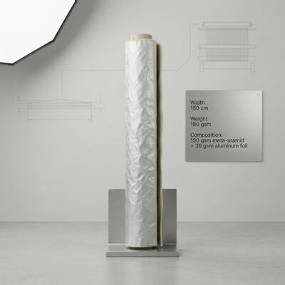 Aluminum Foil Meta Aramid Fabric with Heat Resistance Flame Retardant and Customized Length