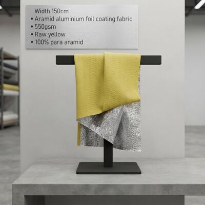 Aramid Aluminium Foil Coating Fabric with High Tensile Strength Flame Retardant and High Temperature Resistance