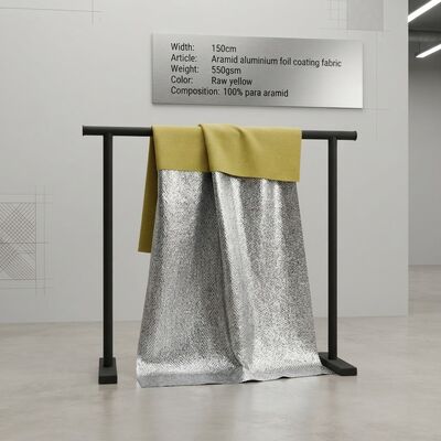 Aramid Aluminium Foil Coating Fabric with High Tensile Strength Flame Retardant and High Temperature Resistance