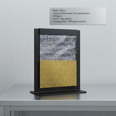 Aramid Aluminium Foil Coating Fabric with High Tensile Strength Flame Retardant and High Temperature Resistance
