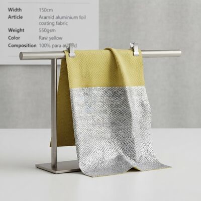 Aramid Aluminium Foil Coating Fabric with High Tensile Strength Flame Retardant and High Temperature Resistance