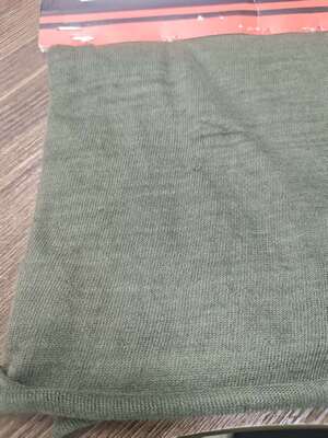 50 gsm Dope-dyed Green Self-extinguishing Meta Aramid Knitting Fabric for Protective Clothing