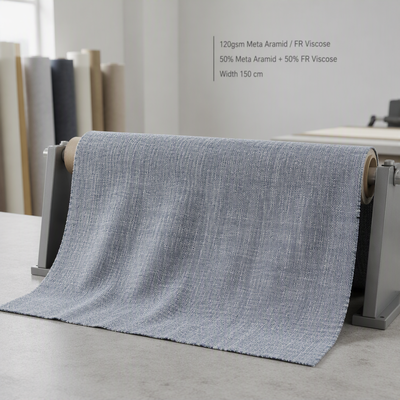 120gsm Meta Aramid Fabric Permanent Flame Retardant Heat Resistant FR Viscose Blended Fabric