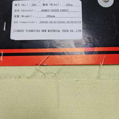 280gsm 150cm Width 23% Para Aramid 70% FR Viscose 6% Polyester Blended Flame Resistant Meta Aramid Fabric for Protective Garments