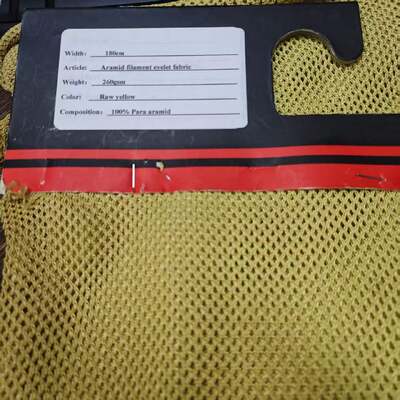 260gsm Cut Resistant Para Aramid Fabric and 180cm Width Aramid Mesh Fabric for Protective Clothing