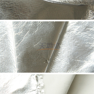 Waterproof Meta Aramid Fiber Cloth With Aluminum Coating 260gsm