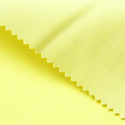 300gsm Modacrylic Cotton Antistatic Fabric Fluorescent Yellow For Protective Clothing