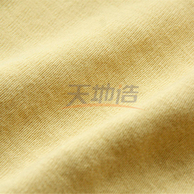 Para Aramid Knitted Fabric Interlock Raw Yellow For Protection Shield